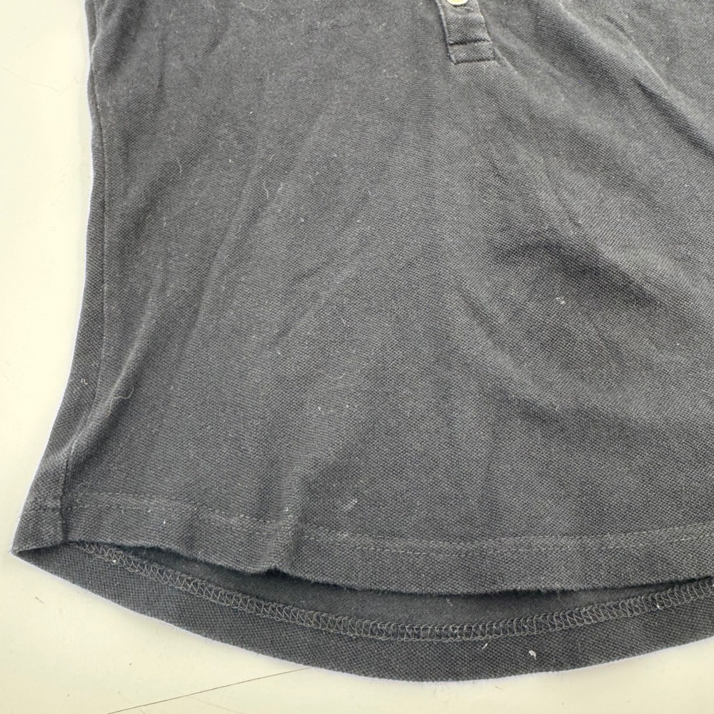 Burberry London Polo Shirt Gold Button Detail Short Sleeve Top Size S - Picture 7 of 13